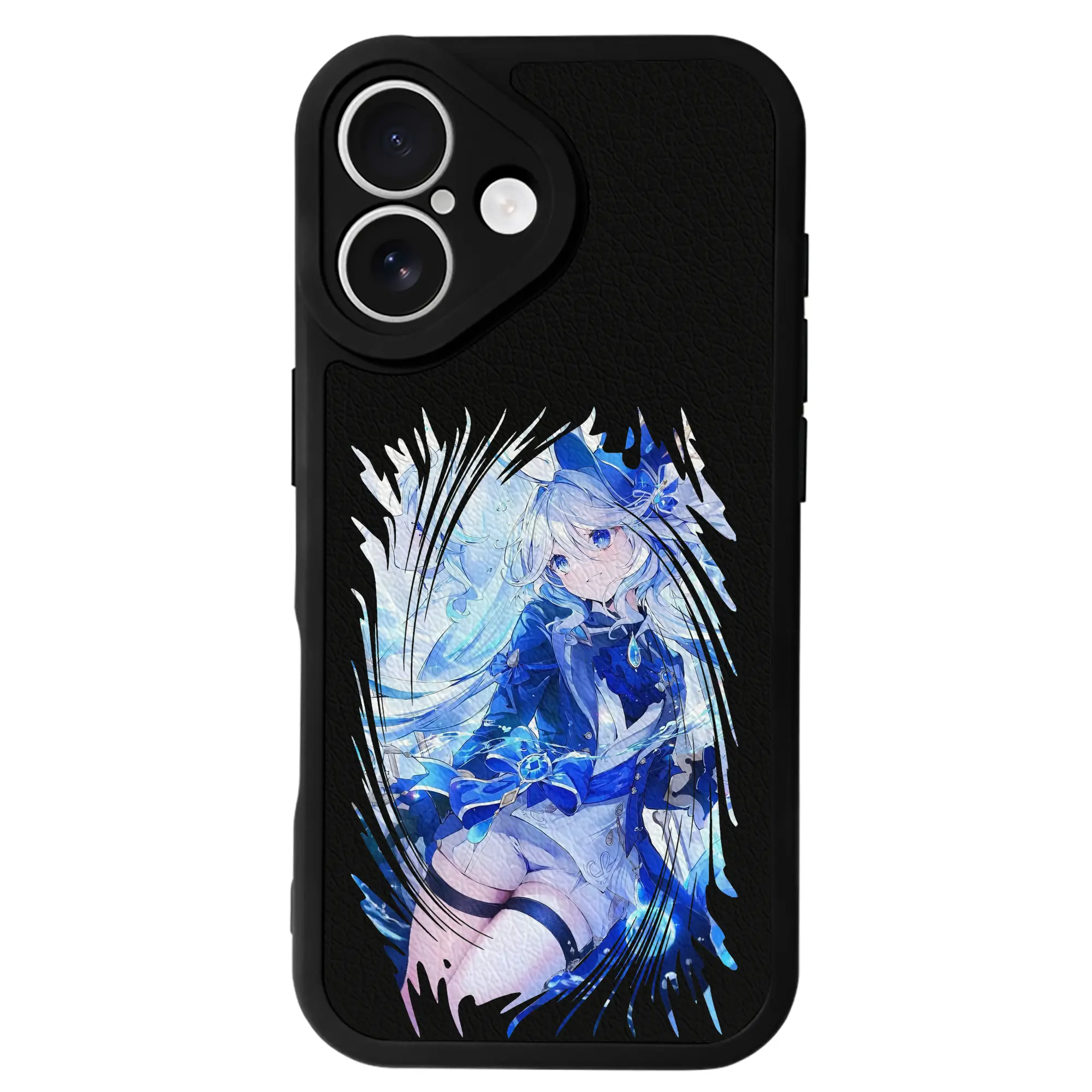 原 神 グッズ フリーナ - IPhone 16シリーズ対応 ・ シリコンスマホケース ・ レザー調 ・ 高精度フィット ・ 耐衝撃 ・ ワイヤレス充電対応 ・ 精密カット